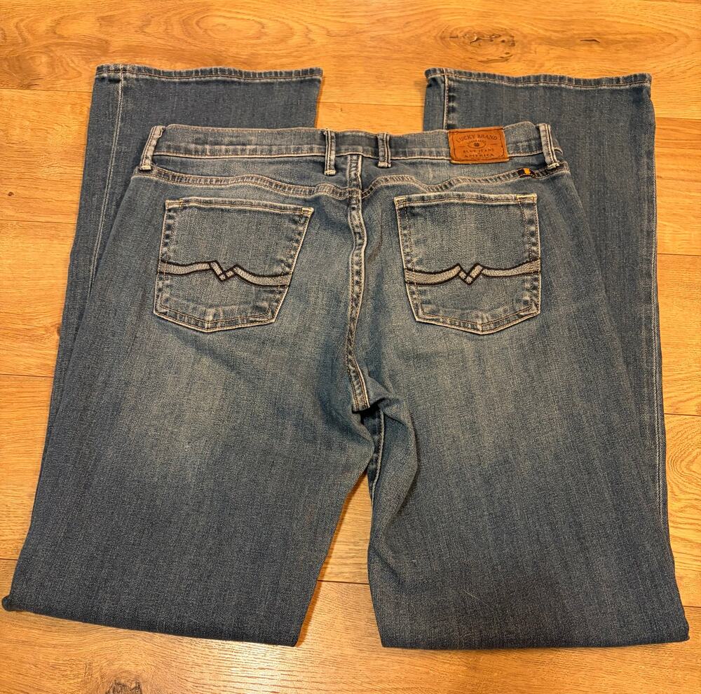 Lucky Brand Sweet N Low Bootcut Jeans Women's 10/30 Blue Y2K Denim